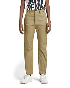G-STAR RAW Damskie spodnie typu chino, beżowe/khaki (dk Lever C072-B416), 24 W/30 l - Spodnie damskie - miniaturka - grafika 1