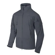 Odzież trekkingowa damska - Kurtka turystyczna męska Softshell Helikon-Tex BLIZZARD® Szara - miniaturka - grafika 1