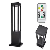 Lampy ogrodowe - Lampka słupek ogrodowa 20 LED solarna 60cm stojąca na pilot 3 tryby światła - miniaturka - grafika 1