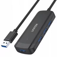 Huby USB - Unitek HUB USB 3.1 4x USB-A 5Gbit kabel 150cm darmowy odbiór w 22 miastach i bezpłatny zwrot Paczkomatem aż do 15 dni H1111E - miniaturka - grafika 1