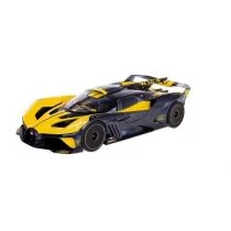 Bugatti Bolide metallic black- yellow 1:18 BBURAGO - Samochody i pojazdy dla dzieci - miniaturka - grafika 1