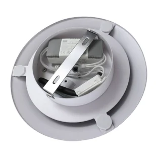 Lampa sufitowa LED Orasa Lucande, szkło, biały/przezroczysty, Ø 43 cm - Lampy sufitowe - miniaturka - grafika 4