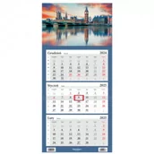 Kalendarze - Helma Kalendarz 2025 LUX Trójdzielny Londyn Big Ben - miniaturka - grafika 1