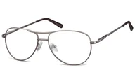 Okulary korekcyjne, oprawki, szkła - Aviator zerowki Okulary oprawki metalowe korekcyjne 699 - miniaturka - grafika 1