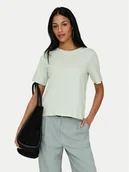 Koszulki i topy damskie - ONLY T-Shirt 15270390 Zielony Regular Fit - miniaturka - grafika 1