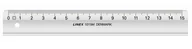 Linijki, ekierki - Linex 1015M Skrajnia linii 150 mm Poli(styren-co-akrylonitryl) Szary 1 szt. - miniaturka - grafika 1