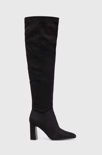 Steve Madden kozaki Somerville damskie kolor czarny na słupku SM19000041 - Kozaki damskie - miniaturka - grafika 1