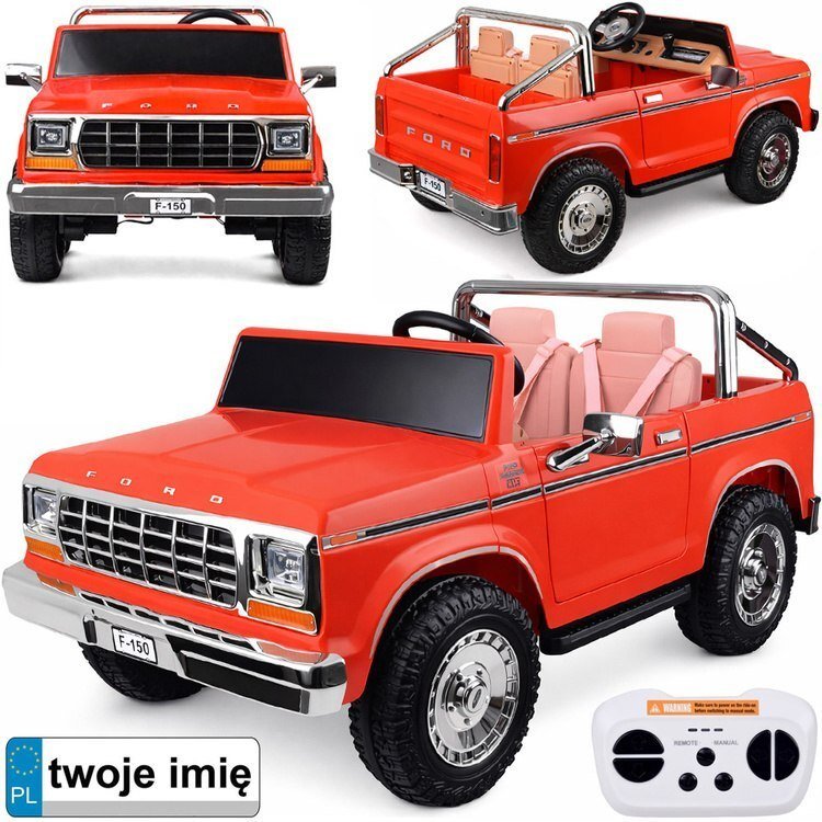 Jokomisiada Auto na akumulator Dwu Osobowy Klasyczny Ford Bronco Autko Pickup PA0338 EDUKAMP