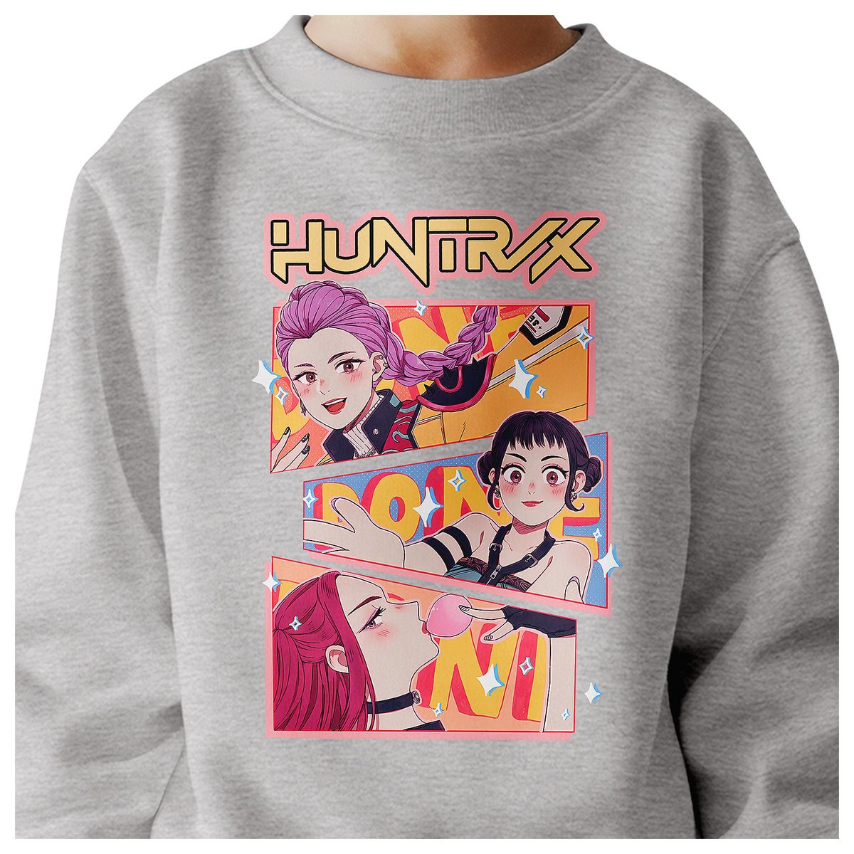 BLUZA DZIECIĘCA KPOP DEMON HUNTERS HUNTRIX 110-116 BAWEŁNIANA JAKOŚĆ