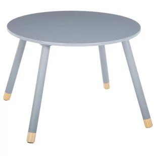 Szary stolik dziecięcy okrągły 43 cm 60 cm jja-127152 - Stoliki dla dzieci - miniaturka - grafika 1