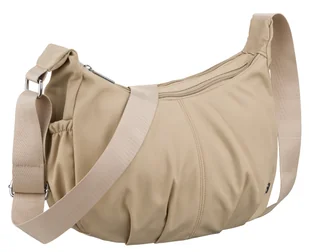 Torebka damska listonoszka PETERSON mała crossbody na suwak szeroki pasek na ramię modna miejska beżowa - Torebki damskie Torebka damska listonoszka PETERSON mała crossbody na suwak szeroki pasek na ramię modna miejska beżowa - Torebki damskie - miniaturka - grafika 1