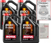 Oleje silnikowe - Motul 8100 X-cess 5W40 A3/B4 20L Bmw LL-01 Vw 502 00/ 505 00 Zawieszka - miniaturka - grafika 1
