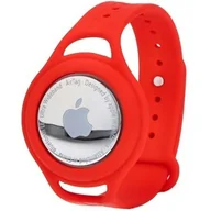 Akcesoria do nawigacji - Bizon Etui Case Locator Child do Apple AirTag, czerwone - miniaturka - grafika 1