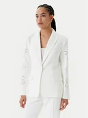 Marynarki i żakiety damskie - Morgan Marynarka 251-VAPLI Biały Regular Fit - miniaturka - grafika 1