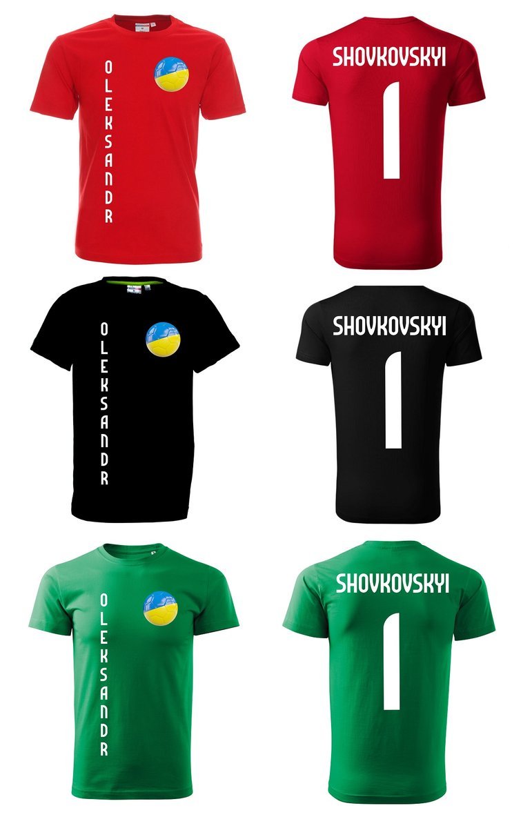 Koszulka UKRAINA Oleksandr SHOVKOVSKYI 1 jr