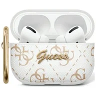 Akcesoria do słuchawek - Etui na słuchawki GUESS 4G Hook do Apple AirPods 3 Biały - miniaturka - grafika 1