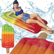 Materace dmuchane i koła do pływania - BESTWAY MATERAC DMUCHANY lód na patyku plażowy pontonik do pływania - miniaturka - grafika 1