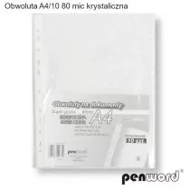 Penword Obwoluta A4 krystaliczna 80 mic 10 szt. - Przekładki do segregatorów - miniaturka - grafika 1