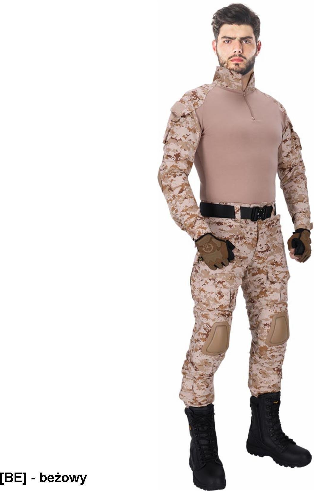 TG-PROTECT - Ubranie ochronne Tactical Guard, w skład którego wchodzi bluza i spodnie do pasa - beżowy M