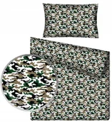 Pościel dla dzieci - Pościel dziecięca dla chłopca 200x140 moro wojsko khaki żołnierz Militarna - miniaturka - grafika 1