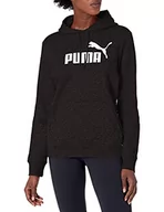Bluzy męskie - PUMA Męska bluza z kapturem z logo Essentials bluza z kapturem, bawełniany, czarny, L - miniaturka - grafika 1