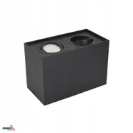 Lampy sufitowe - Downlight Ortal Regulowana 182X96 2XGU10 Max. 2x50W Czarna - miniaturka - grafika 1