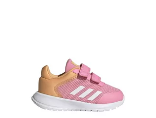 Buty dla dziewczynek - Buty dziecięce sportowe na rzepy różowe adidas Tensaur Run 2.0 IG1148 22 - grafika 1