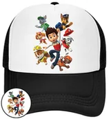 Czapki i chusty sportowe męskie - CZAPKA Z DASZKIEM PSI PATROL DLA DZIECI SIATKA CZARNA BEJSBOLÓWKA - miniaturka - grafika 1