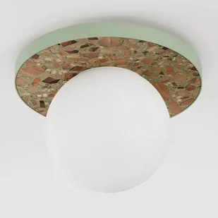 Lampa sufitowa do jadalni LEGRA 31406113 lastrykowa IP44 szałwiowa biała - Lampy sufitowe Lampa sufitowa do jadalni LEGRA 31406113 lastrykowa IP44 szałwiowa biała - Lampy sufitowe - miniaturka - grafika 1