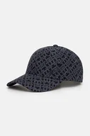 Czapki męskie - Tommy Hilfiger czapka z daszkiem kolor granatowy wzorzysta AM0AM12804 - miniaturka - grafika 1
