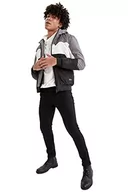 Kurtki męskie - DeFacto kurtka męska, D.Grey Melange, XXL - miniaturka - grafika 1