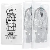 Pokrowce na ubrania - WOREK PRÓŻNIOWY NA UBRANIA 70x105 XXL POŚCIEL TORBY WISZĄCE MOCNY SZCZELNY - miniaturka - grafika 1