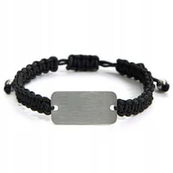 Bransolety męskie - Betlewski, Bransoletka Męska, Splot, Czarny - miniaturka - grafika 1