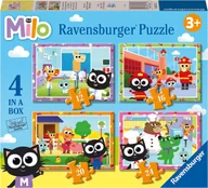 Puzzle - Puzzle 4 w 1 z ulubionym bohaterem Kot Milo dla dzieci 3+ wysoka jakość wyprodukowane w Czechach - szybka wysyłka - miniaturka - grafika 1