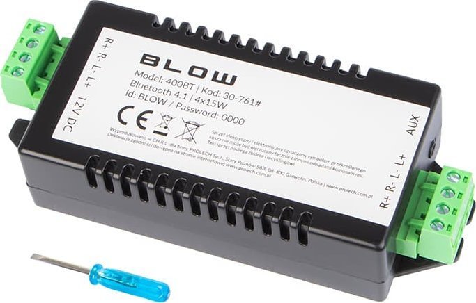 CB Radio Blow 30-761# Wzmacniacz audio bluetooth 4x15w