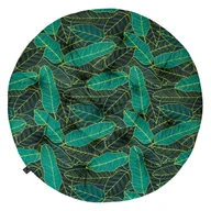 Poduszki ogrodowe - Domarex Poduszka na fotel ogrodowy Lana Brasil XXL 130 cm zielona w liście - miniaturka - grafika 1
