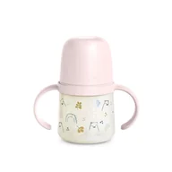 Kubki dla dzieci - SUAVINEX PIERWSZY KUBEK Z SILIKONOWYM USTNIKIEM BEARS 150 ML RÓŻOWY - miniaturka - grafika 1