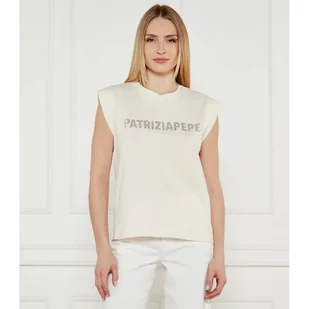 Patrizia Pepe T-shirt Regular Fit - Koszulki i topy damskie - miniaturka - grafika 1