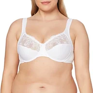 Biustonosze - Triumph Biustonosz Minimizer Letizia (czarny), biały, 95B - miniaturka - grafika 1