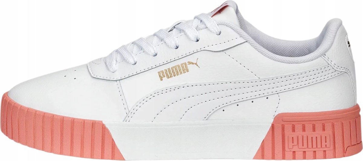 BUTY DAMSKIE PUMA CARINA 2.0 38584909 KLASYCZNE TRAMPKI SKÓRZANE BIAŁE 37