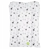 Przewijaki - Mata do Przewijania Przewijak Miękki Szara Gwiazda Płatki Śniegu 50 x 70 cm - miniaturka - grafika 1