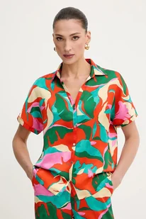 Morgan koszula damska kolor pomarańczowy regular z kołnierzykiem klasycznym CROU.F - Koszule damskie - miniaturka - grafika 1