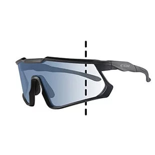 CGM 771A HIT Czarny|Fotochromowy IRIDIUM PLUS Niebieski S0-S2 (18%-100%) - Gogle i okulary motocyklowe - miniaturka - grafika 1