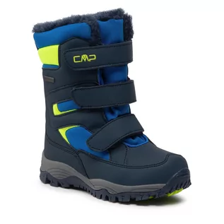 Buty dla chłopców - Śniegowce CMP - Kids Hexis Snow Boot Wp 30Q4634 Black Blue N950 - grafika 1