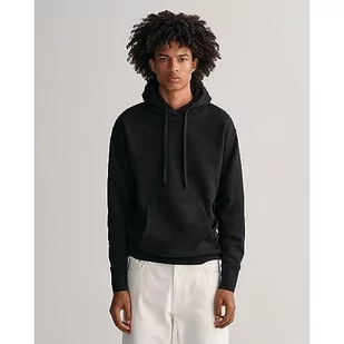 GANT Męska bluza z kapturem ICON, czarna, standardowa, czarny, XXL - Bluzy męskie - miniaturka - grafika 1
