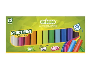 CRICCO Plastelina 12 kolorów - Masy plastyczne - miniaturka - grafika 1