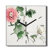Zegary - Zegar na płótnie loft Kwiatu liście kwiaty 30x30, Coloray - miniaturka - grafika 1