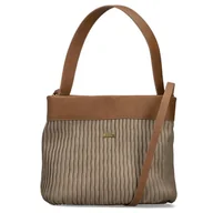 Torebki damskie - Rieker H1654-60 BEIGE torebka damska beżowa/brązowa - miniaturka - grafika 1