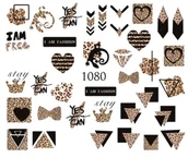 Ozdoby do paznokci - Naklejki wodne na paznokcie - nr 1080 - miniaturka - grafika 1