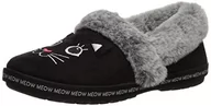 Kapcie damskie - Skechers BOBS Too Cozy-Meow damskie kapcie, czarne, Czarny, 36 EU - miniaturka - grafika 1